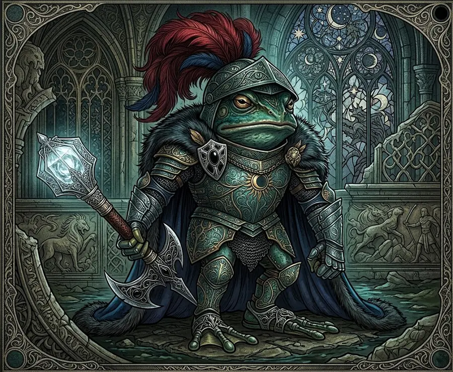 Armored frog knight
