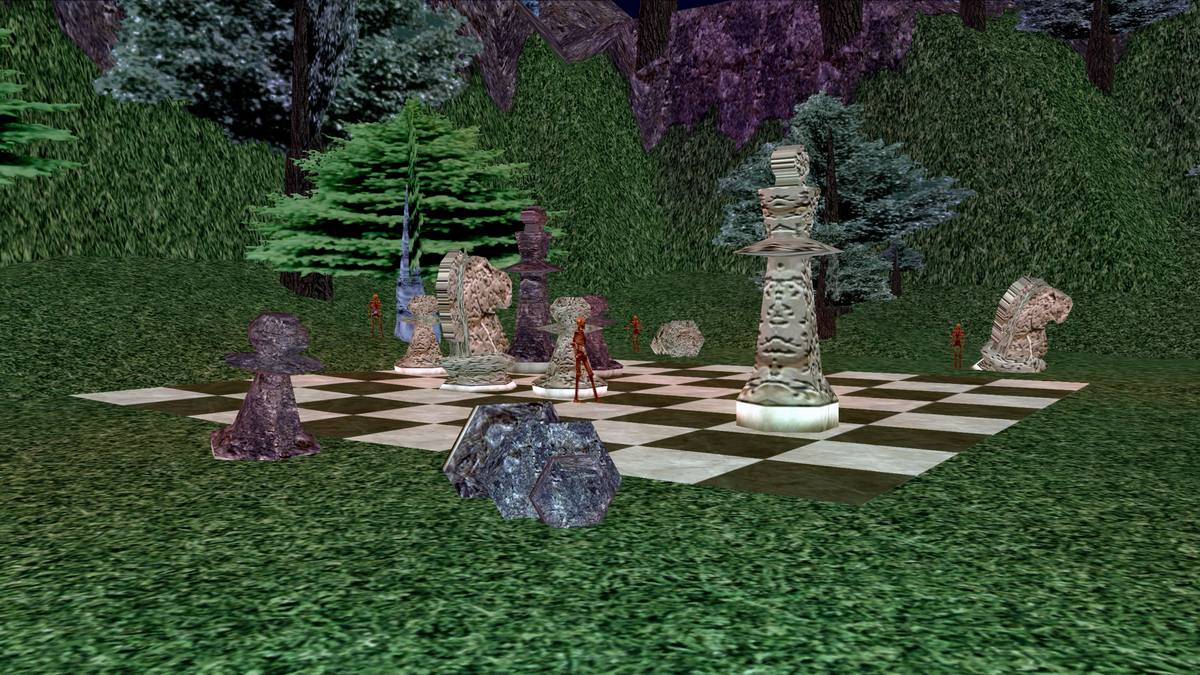 Giant chessboard clearing
