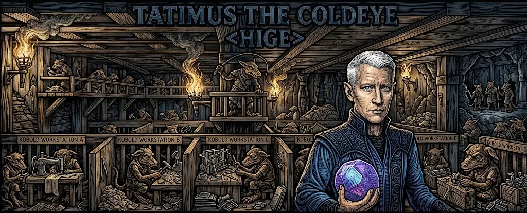Tatimus overseeing kobold workstations