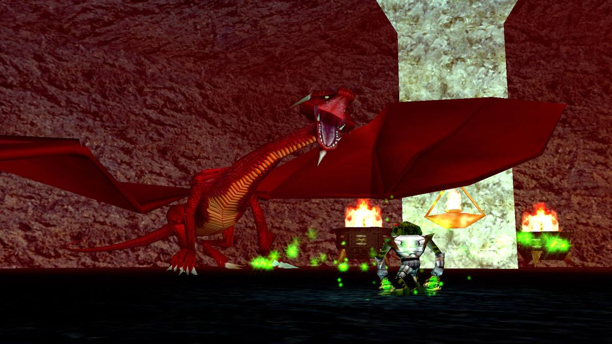 Red dragon in Nagafen's Lair