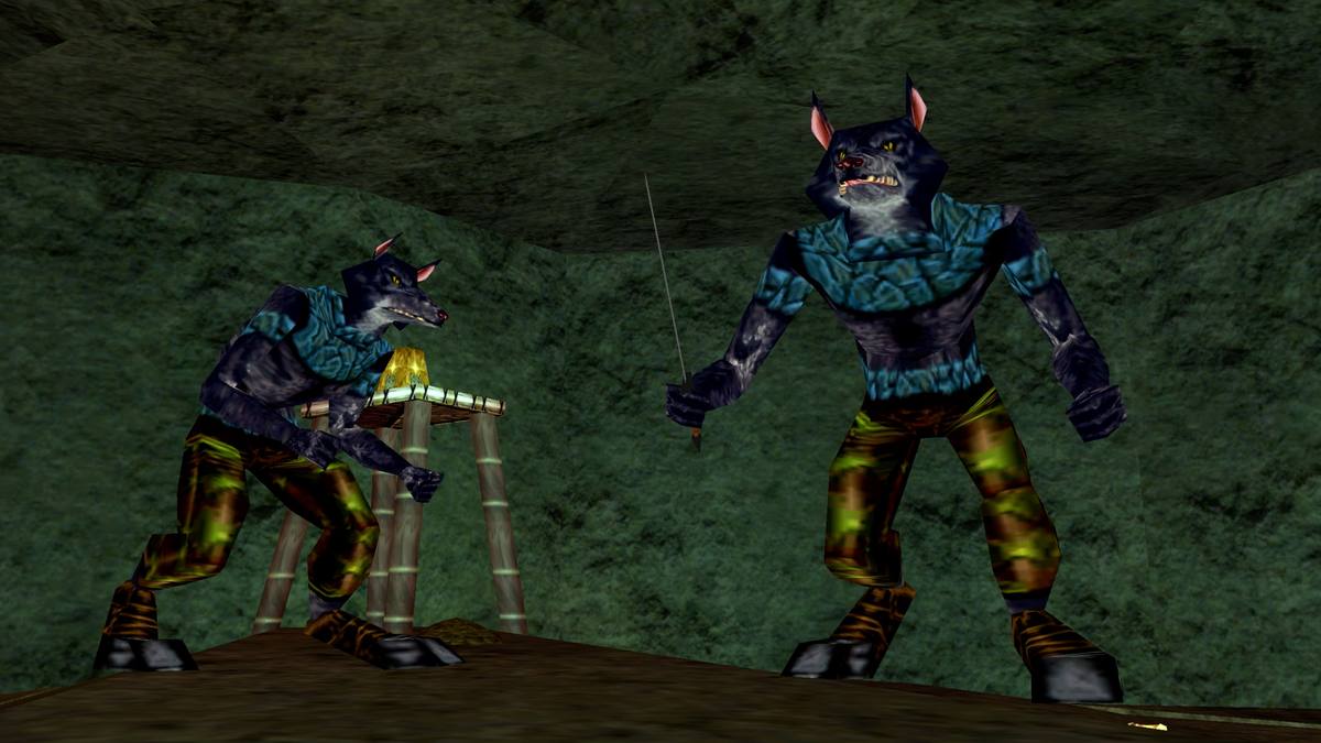Ratmen in a cave